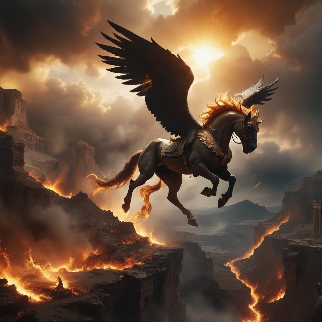 Pegasus Epic cinematic brilliant stunning intricate meticulo...