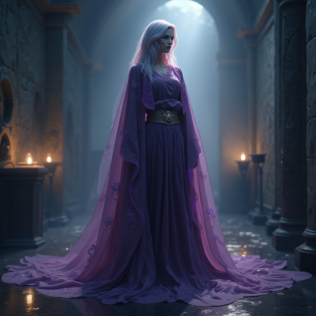 Ethereal Nurse in Mystical Exam Room