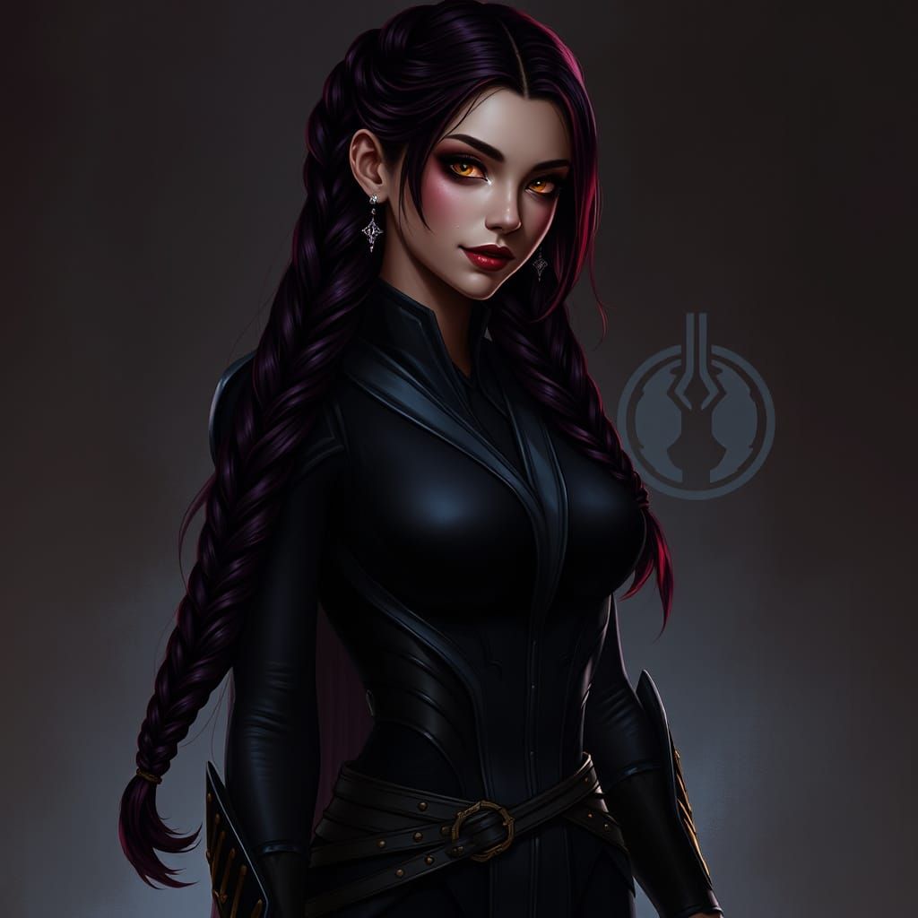 Lady Synara Zaveth, Dark Side Enchantress in Crimson