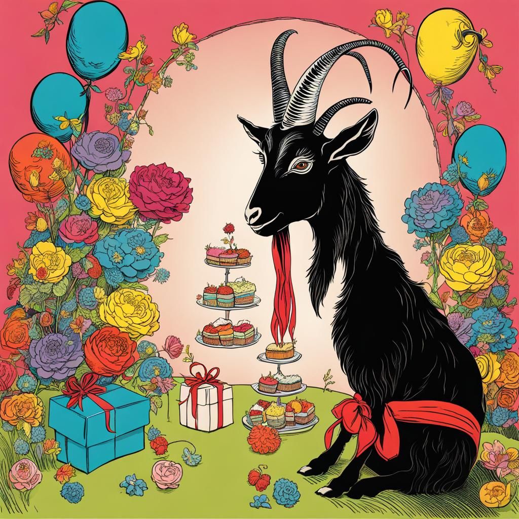 Black Goat Eats Wedding Gifts, Dr. Seuss Style