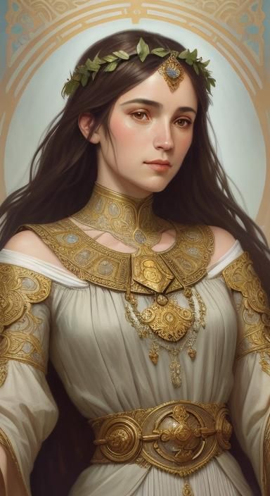 Girl in Chiton: Ancient Greek Concept Art