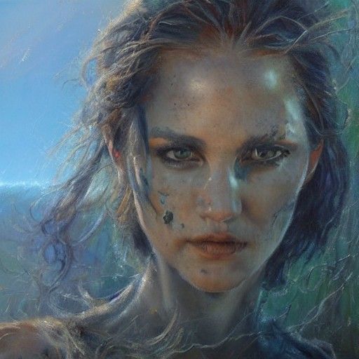 Ruined Landscape as Oil Painting