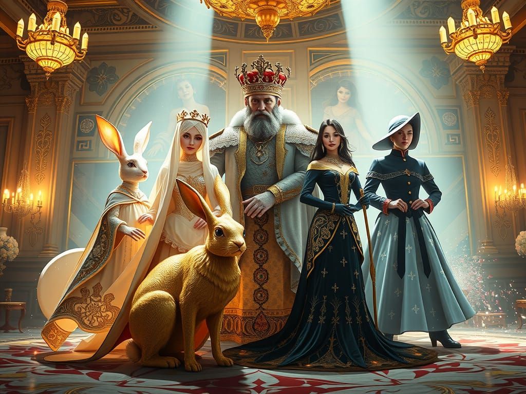 Magical Royal Court of Playing Cards