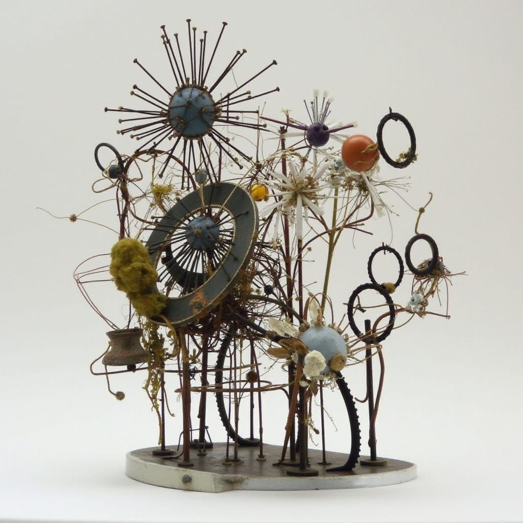 Kinetic Metal Sculpture Art