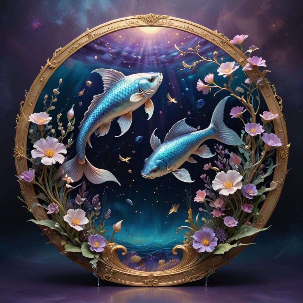 Ethereal Zodiac Symbol in the Style of John Singer Sargent