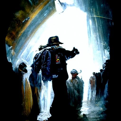 Intriguing Phenomenon as Oil Painting