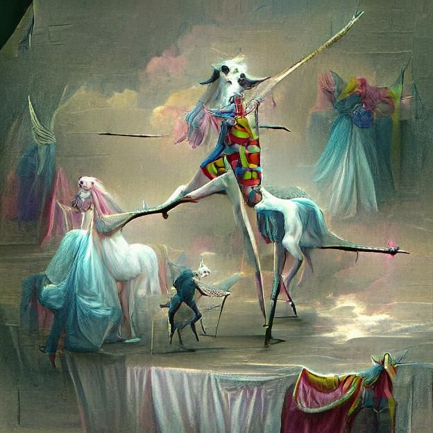Bipedal Unicorn on Stilts: Renaissance Fantasy
