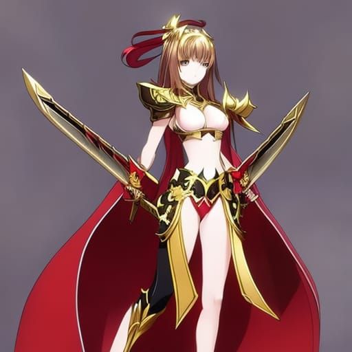 Anime Maiden in Skimpy Bikini Armor