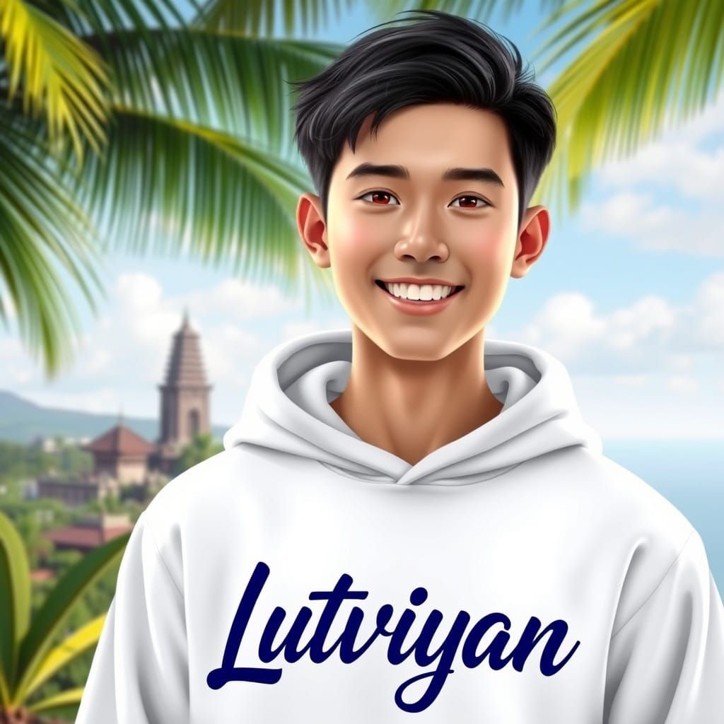Realistic Portrait of Lutviyan in Bali Indonesia