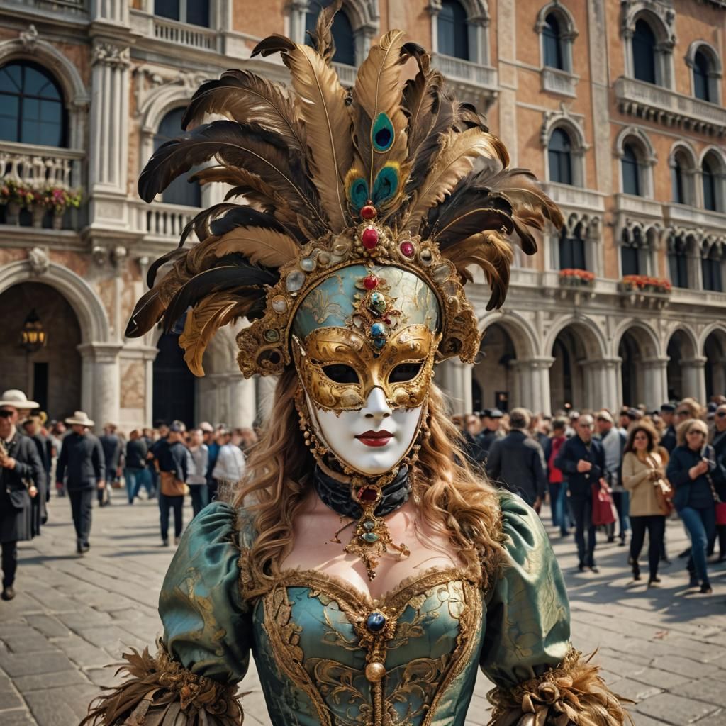 The Bauta Volto Venetian mask