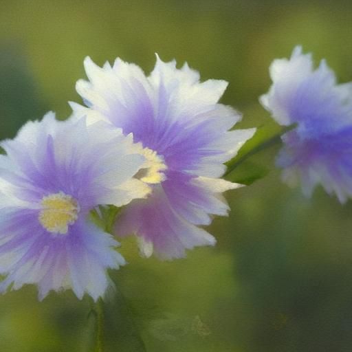 Delicate Watercolor Swirls of Vanilla and Cream