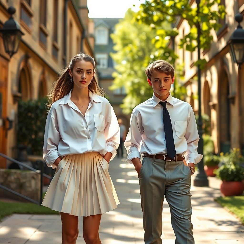 Students Stroll Through Elegant Historic Campus