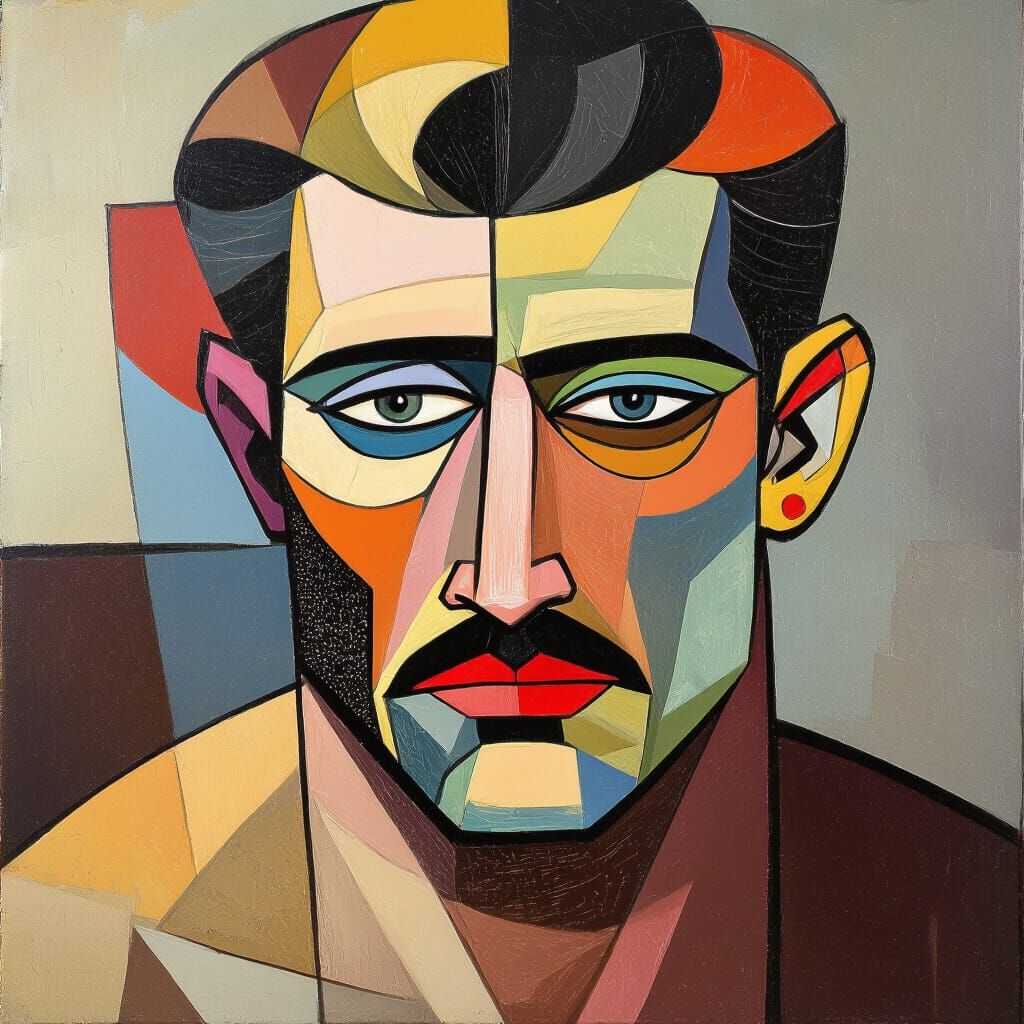 Gorgeous Muscled Dreamer: Surreal Abstract Art