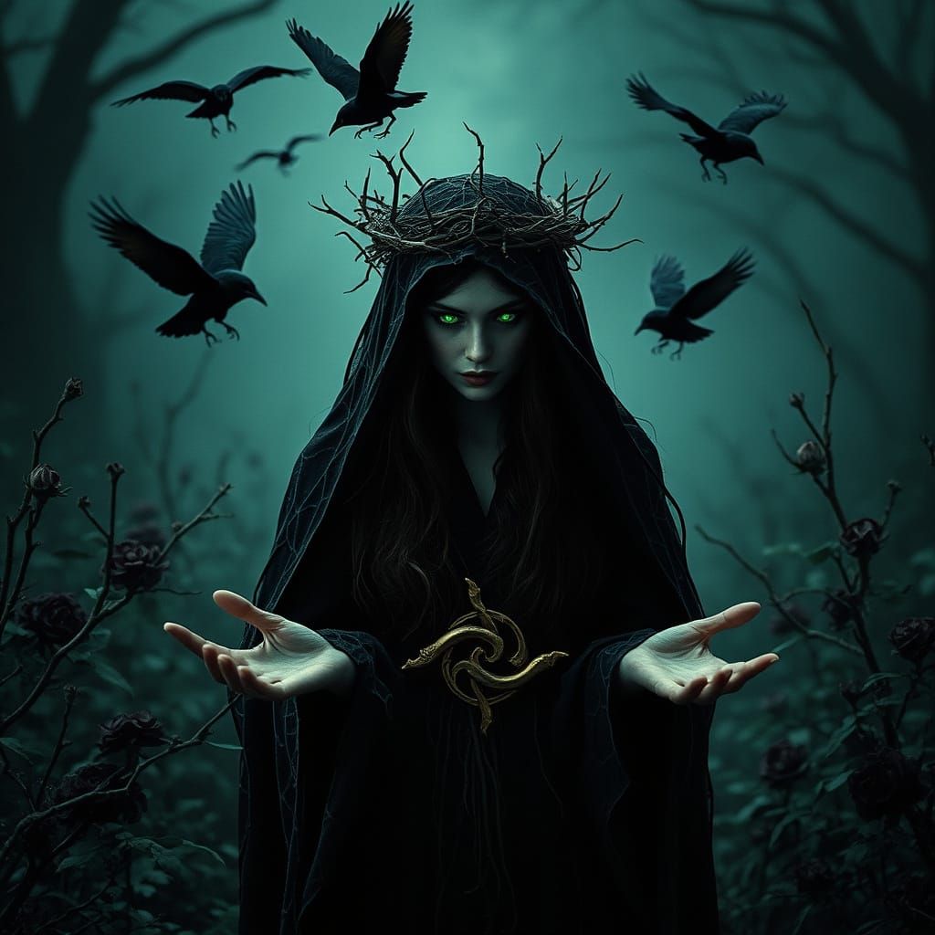 Dark Enchantress Emerges from the Shadows