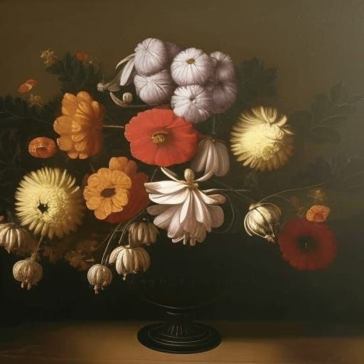 Beautiful Baroque Dutch Funeral floral arrangement