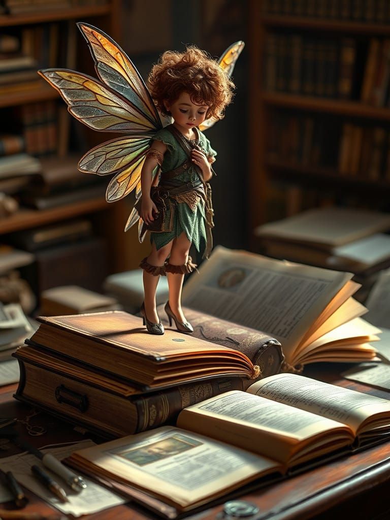 Mystical Study Session in Whimsical Realism