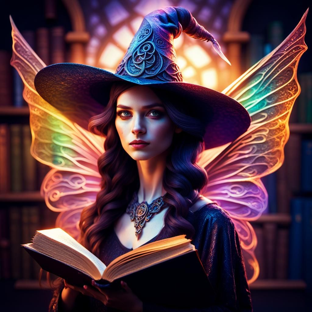 Fairy Witch Portrait in Hyper-Realistic Concept Art