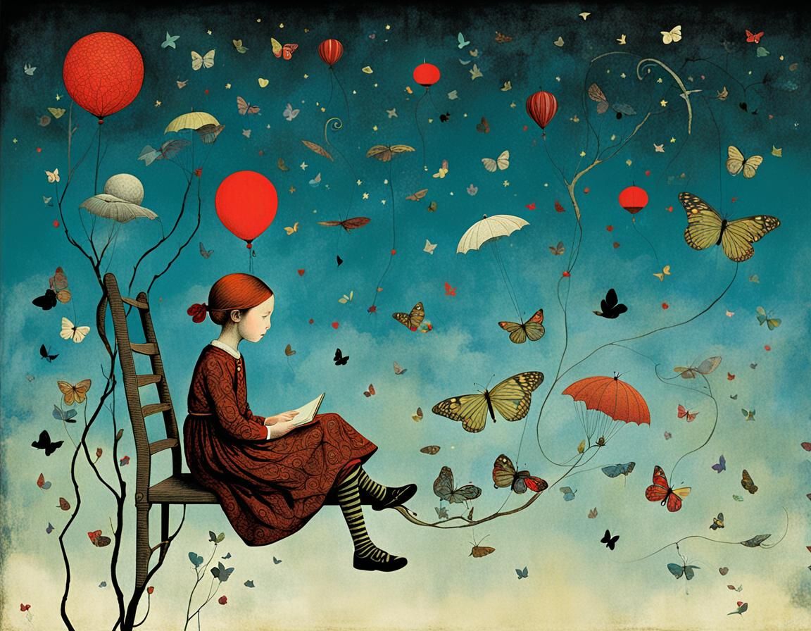 Dreamer in Style of Welz-Stein and Caulfield