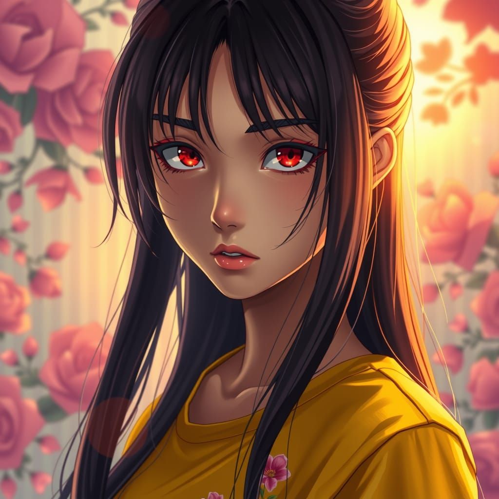 Hyperrealistic Portrait of a Teenager in Digital Art Style