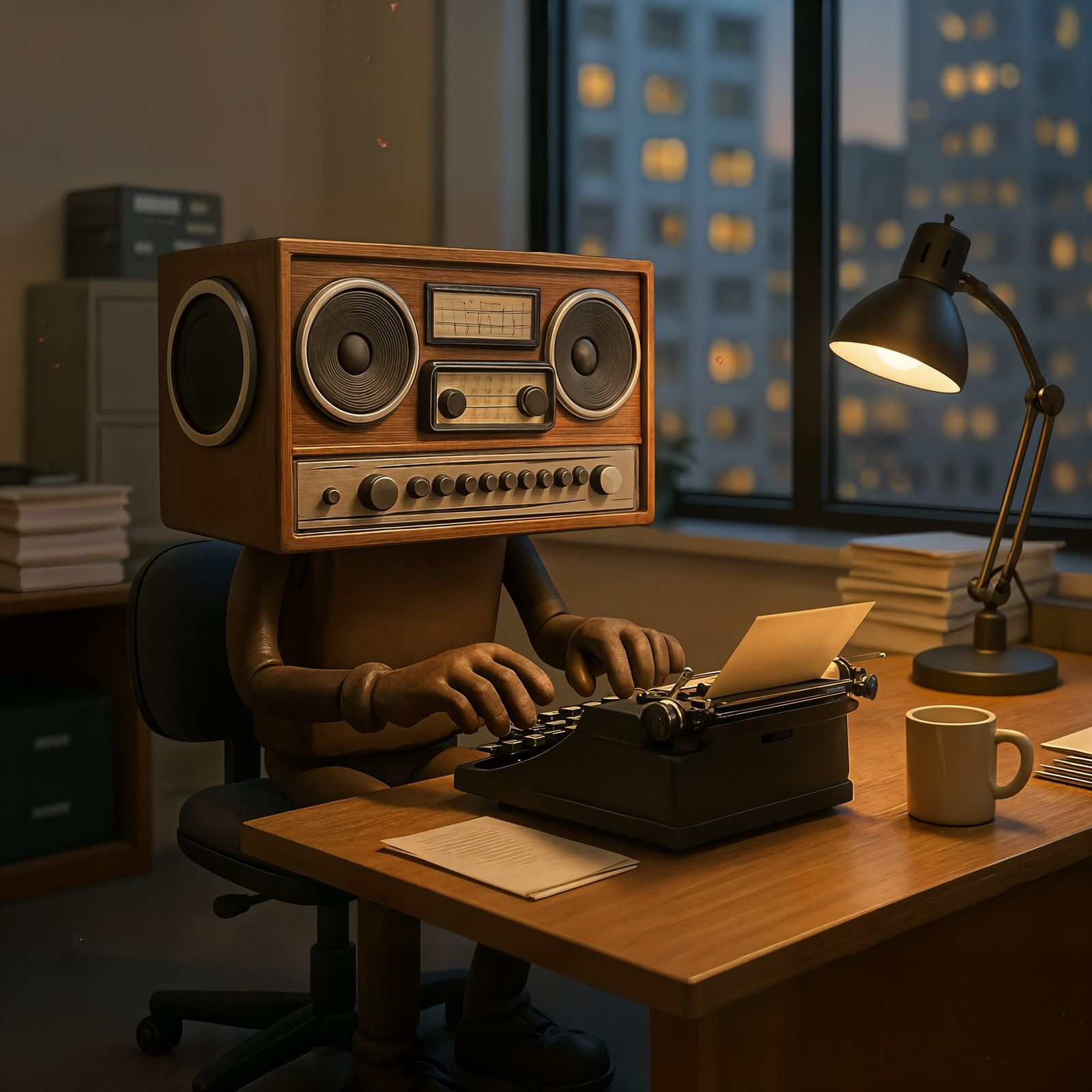 Anthropomorphic Stereo System in Office Setting