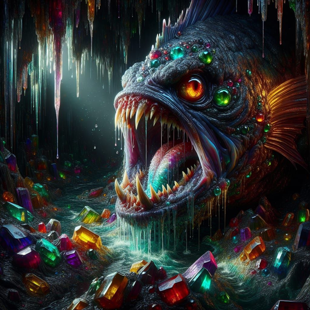 Deep Sea Monster in Ruby Dungeon