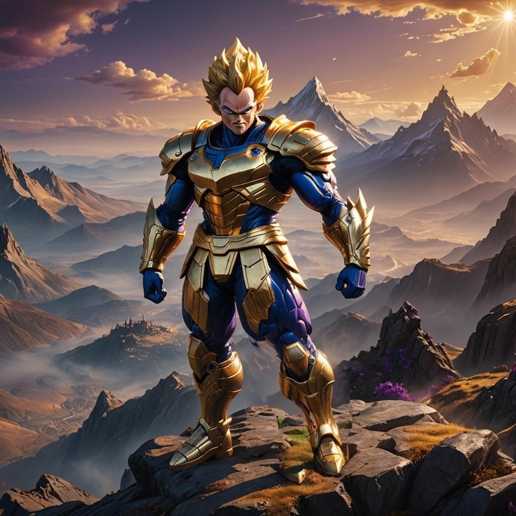 Vegeta Concept Art in Unreal Engine 5