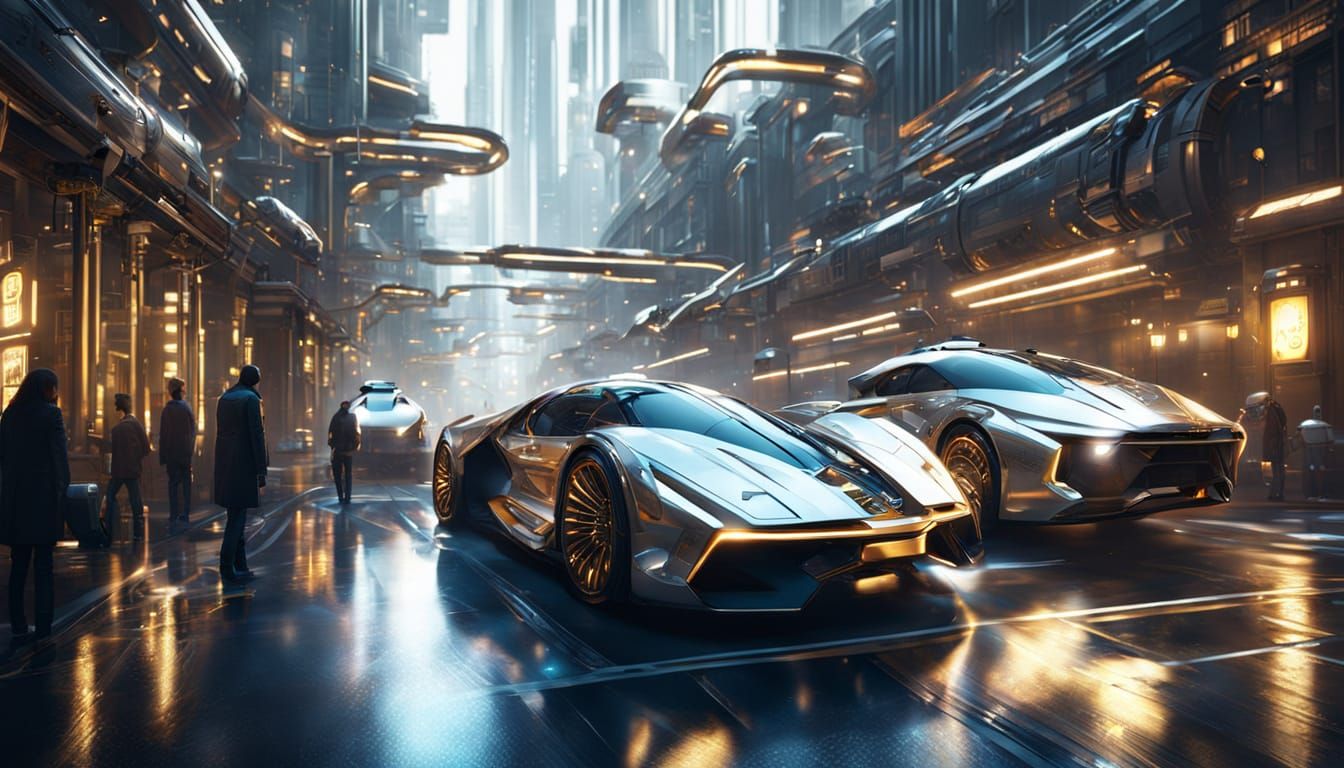 Surreal Futuristic Metropolis Unveils Advanced Steampunk Mar...