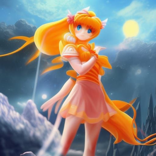 Sailor Venus: Minako Aino in Detailed Matte Painting