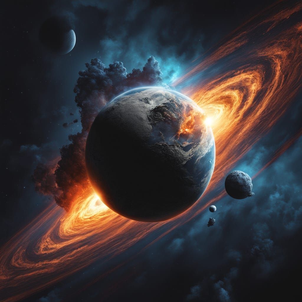 Epic Sci-Fi Black Hole Devours Planet