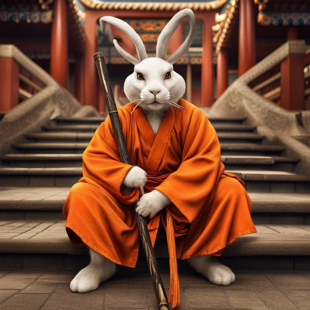 Rabbit Shaolin Monk