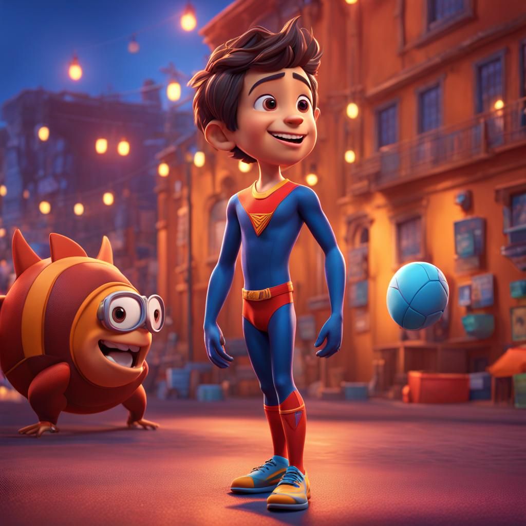 Pixar Style Speedo Character in 3D Digital Art