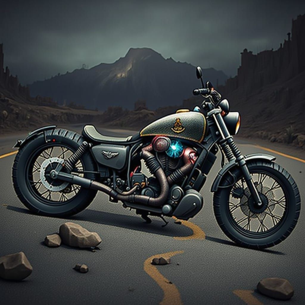 Futuristic Flux Motorcycle Design