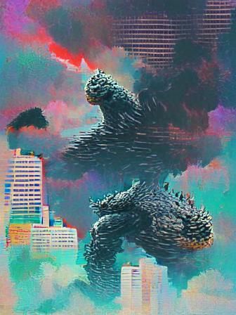 Godzilla Image Generated by AI