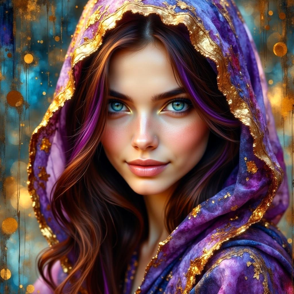 Glamorous Woman in Ethereal Light