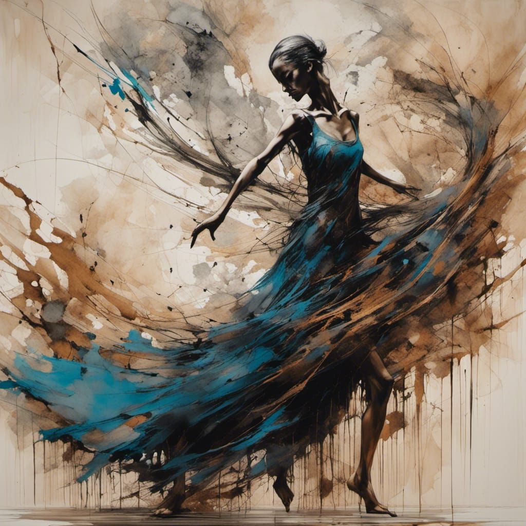 Carefree Dance with Woodsplash Texture