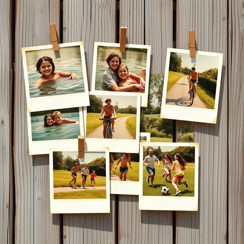 Summer Memories in Distressed Wood