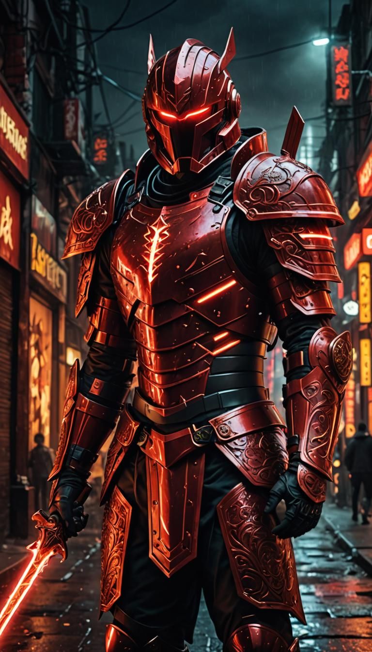 NEON KNIGHT: Red Armor...