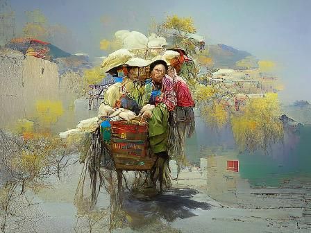 Artwork Inspired by Lai Chusheng's Style