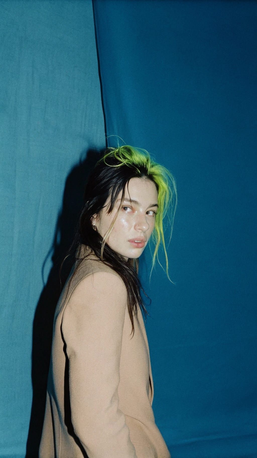 Enchanting Artist Lady in Vibrant Festival Setting