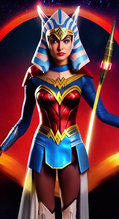 Ahsoka as Wonder Woman: Cosmic Amazonian Warrior