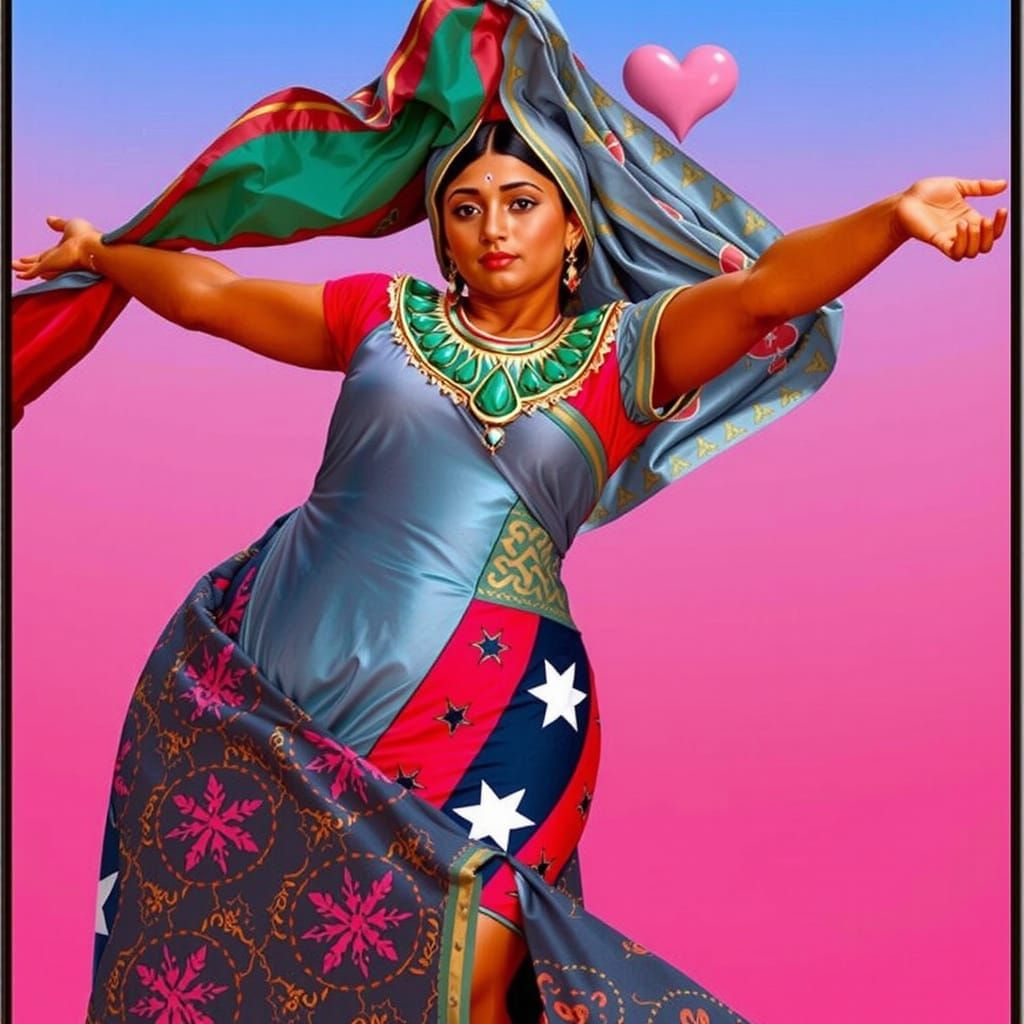 Atom Heart Mother Abstract AI Art