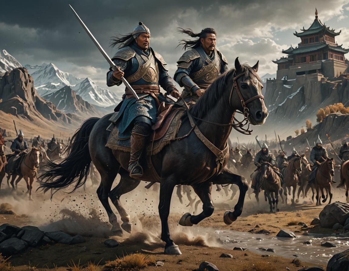 "Ghengis Khan on a move"