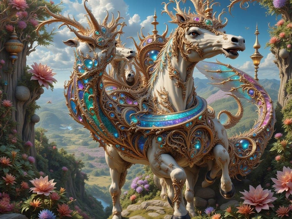 Iridescent Fantasy Art: Enchanting Visuals