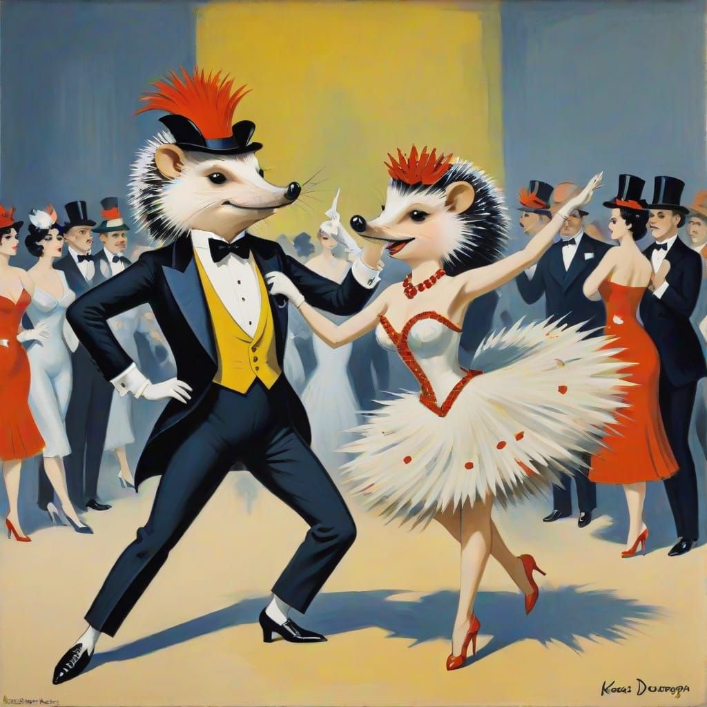 Hedgehog and Showgirl Dance: Fauvist Surrealism