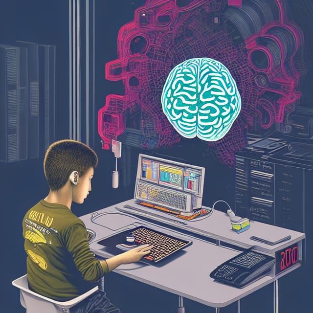 Student Brain-Computer Interface in Hyperdetailed Street Art