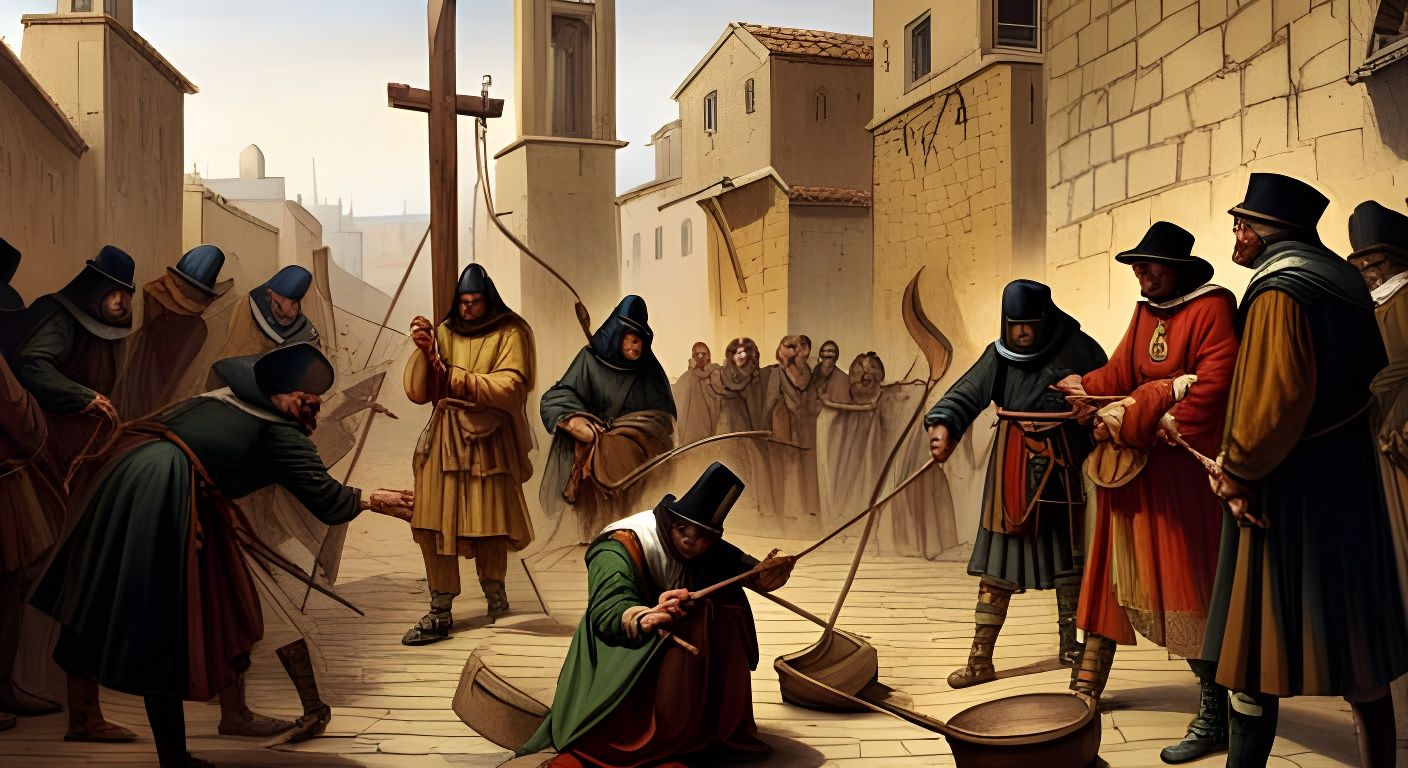 Sinister Scene of Spanish Inquisition, 1492