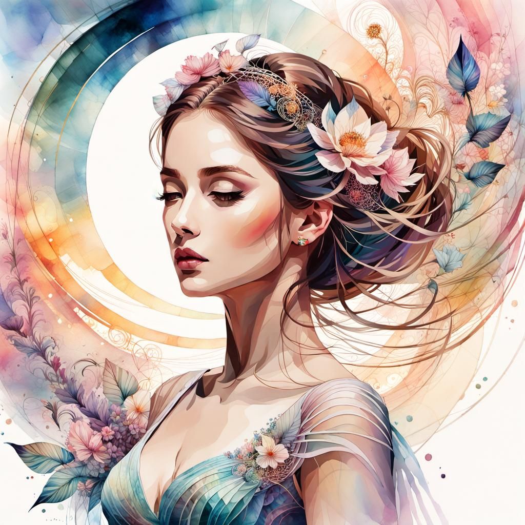 Spiraling portrait 2