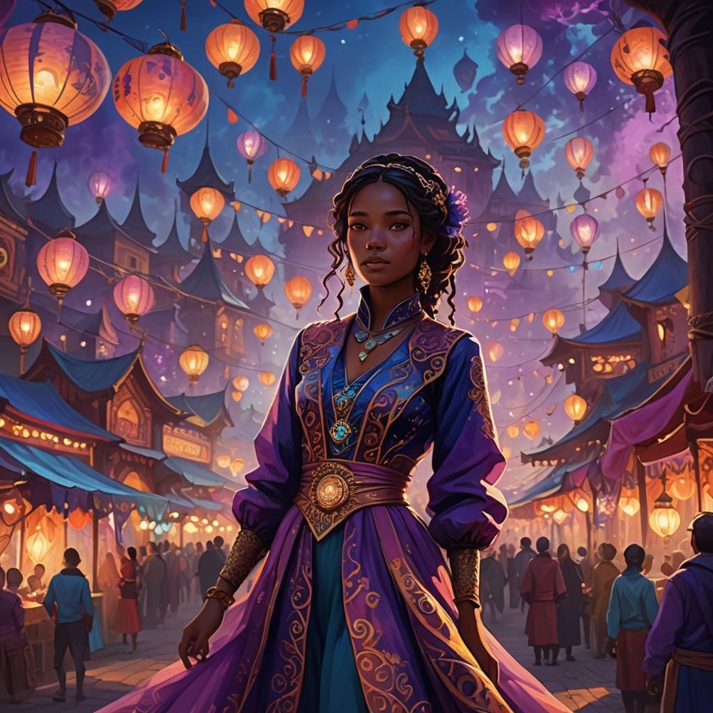 Mandja at Mystical Fair: Fantasy Concept Art