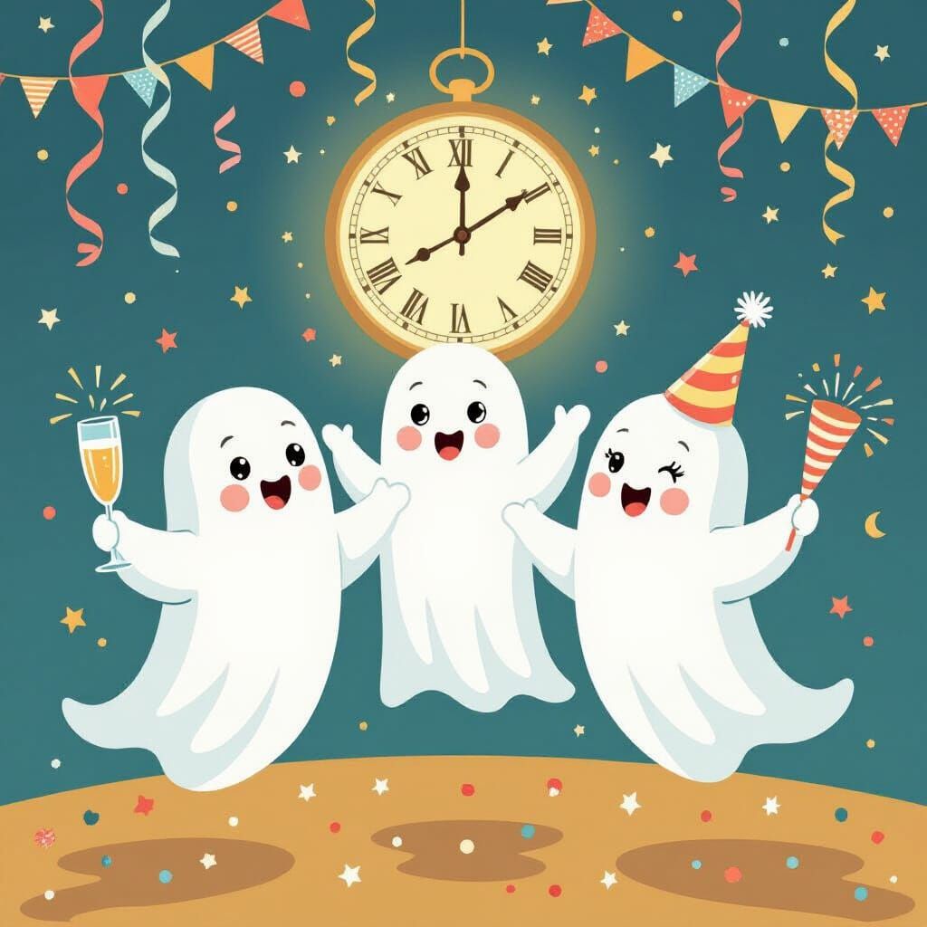 Happy New Year with the ghosts