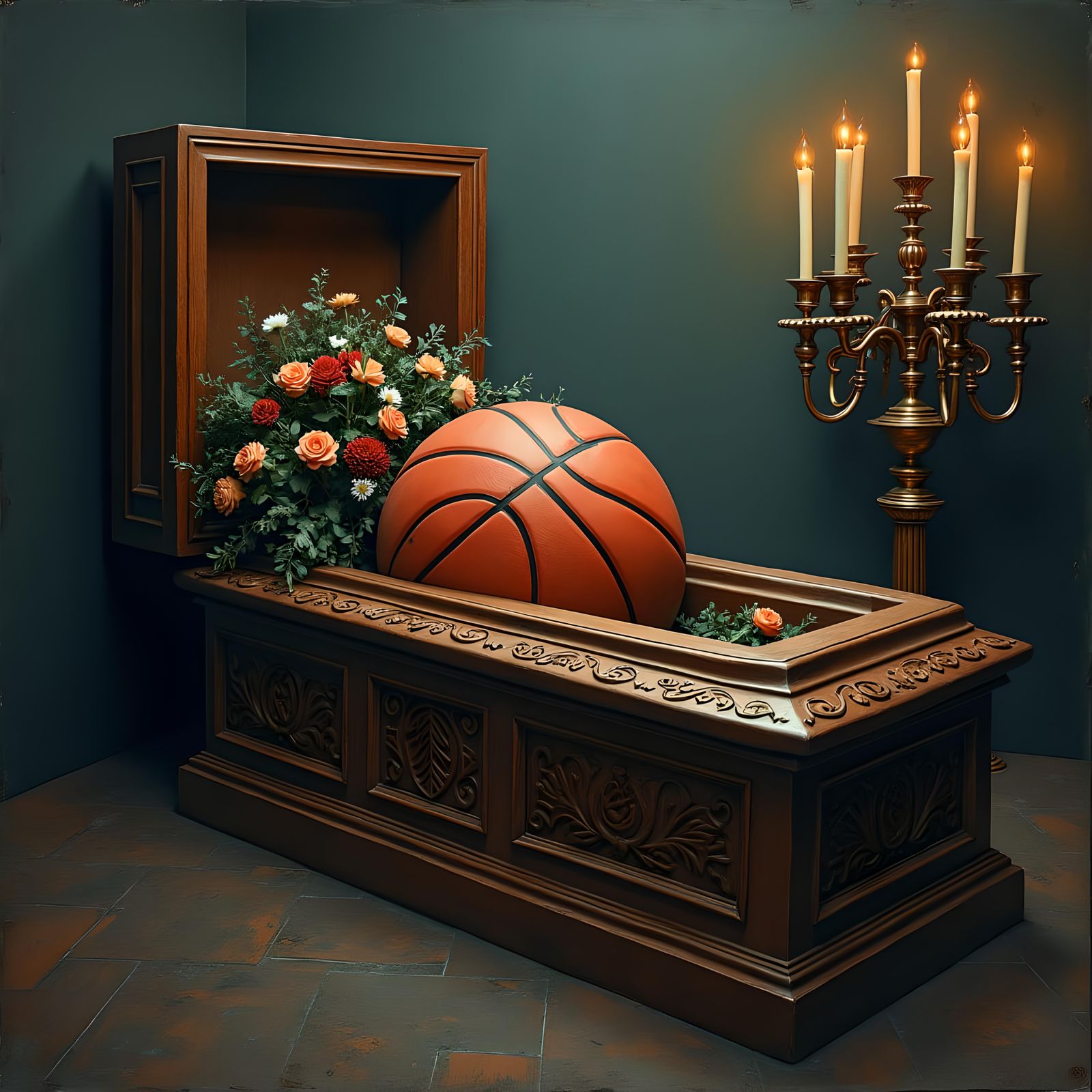 Basketball Casket: A Funeral Portrait